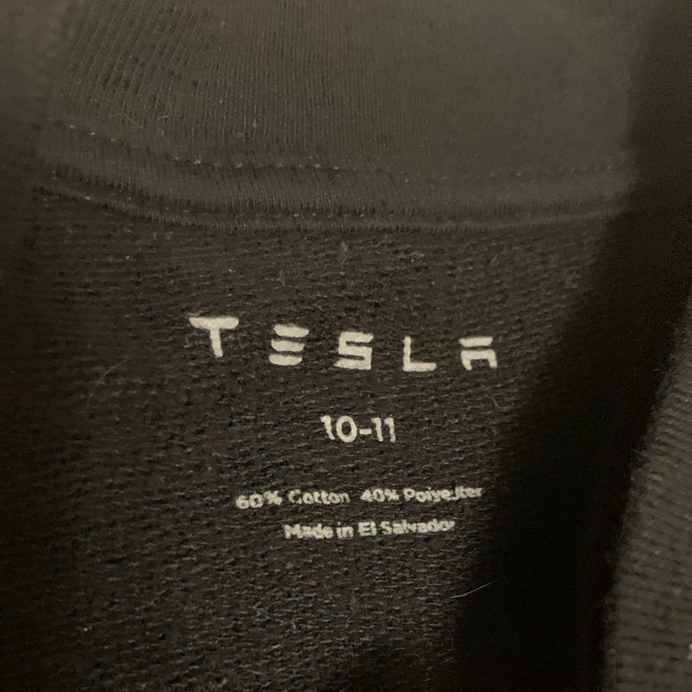 Black Full-Zip Men’s Sweater with White Logos - Picture 4 of 5